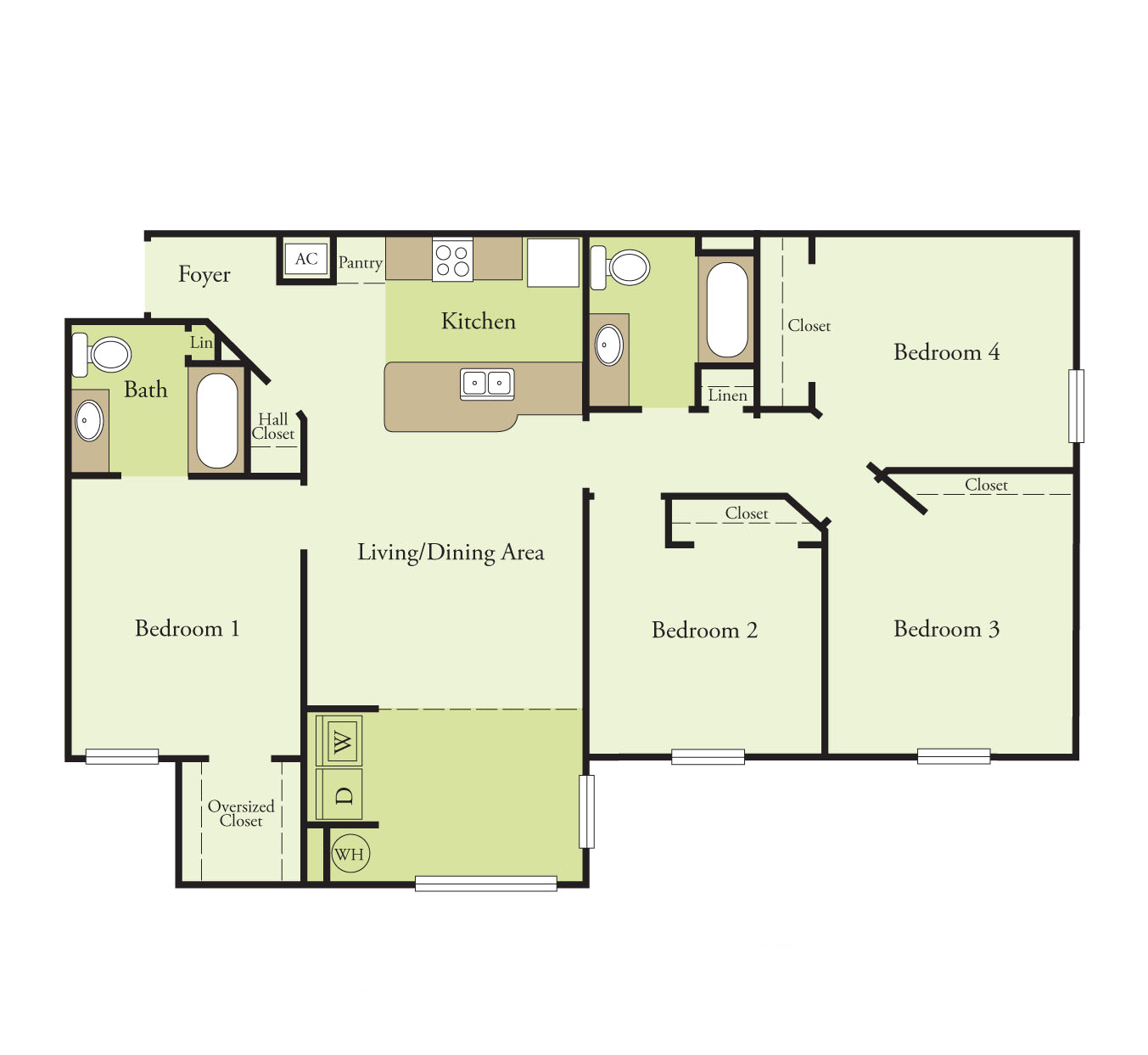 Floor Plans of Sand Lake Pointe Apartments in Orlando, FL